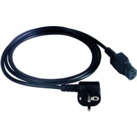 IEC Omnitronic IEC napájecí kabel 3x 0,75mm2, 0,6m, černý