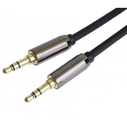 PremiumCord HQ stíněný kabel stereo Jack 3.5mm - Jack 3.5mm M/M 3m