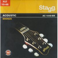 Stagg AC-1048-BR, sada strun pro akustickou kytaru, extra lig...