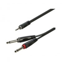 ROXTONE Kabel audio J 3,5 ST / J 6,3 2x - 1m RAYC130L1
