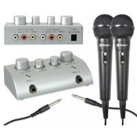 Skytronic AV430, karaoke set se 2 mikrofony