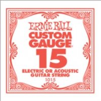 Ernie Ball 1015 .015 Electric Plain Single String