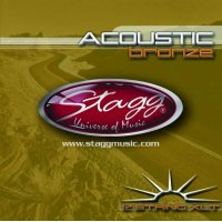 Stagg AC-12ST-BR, sada strun pro 12-ti strunnou kytaru, extra...