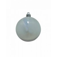 Europalms Vánoční dekorační ozdoby, 7 cm, stříbrné, 6 ks
