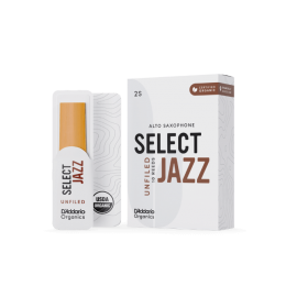 D'Addario Organic Select Jazz Unfiled Alto Saxophone Reeds 3S