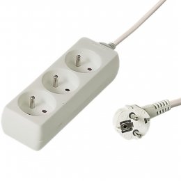 PremiumCord Prodlužovací přívod 230V 3m 3 zásuvky