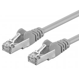PremiumCord Patch kabel CAT6a S-FTP, RJ45-RJ45, AWG 26/7 50m šedá