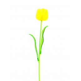 Europalms Tulipán žlutý – křišťálový, 61 cm, 12 ks