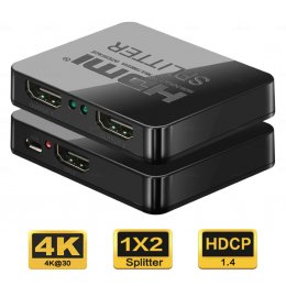 PremiumCord HDMI splitter 1-2 porty, s napájením z USB, 4K, FULL HD...