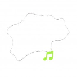 3Dkošík Hlučný náhrdelník - zelená