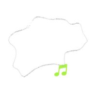 3Dkošík Hlučný náhrdelník - zelená