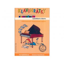 Klavihrátky s pastelkami u klavíru