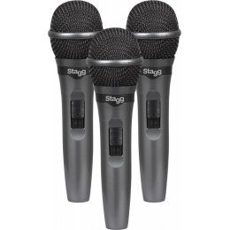 Stagg SDMP15-3, sada 3 dynamických mikrofonů
