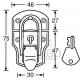 Adam Hall Medium Lock Drawbolt  AH1903 - 1