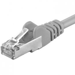 PremiumCord Patch kabel CAT6a S-FTP, RJ45-RJ45, AWG 26/7 30m šedá