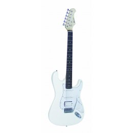Dimavery ST-312, elektrická kytara, bílá