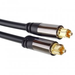 PremiumCord Toslink M/M, OD:6mm, Gold design 3m