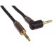 PremiumCord HQ stíněný kabel stereo Jack 3.5mm - Jack 3.5mm zahnutý... - 1