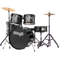 Stagg TIM122B BK, kompletní bicí sada, černá