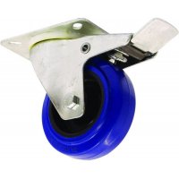 Accessory Otočné kolečko 100 mm, s brzdou, modré