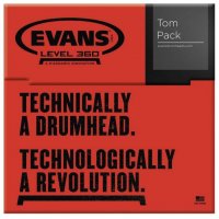 Evans EC2S Clear Tom Pack - Rock