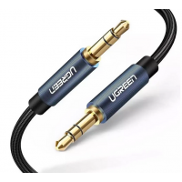 UGREEN kabel 3.5mm jack (M/M), opletený, 1m, modrá