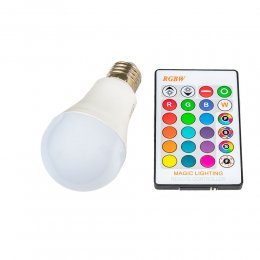 T-LED LED žárovka RGBW E27 5W 360° (+ teplá bílá)