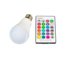 T-LED LED žárovka RGBW E27 5W 360° (+ teplá bílá)