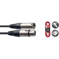 Stagg SMC6 CRD, mikrofonní kabel XLR/XLR, 6m, červený