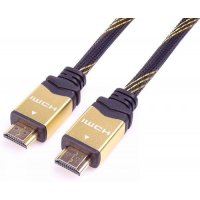 PremiumCord HDMI 2.0b High Speed + Ethernet kabel HQ, zlacené konek...