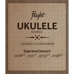 Flight Fluorocarbon Ukulele Strings Soprano/Concert