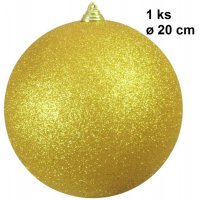 Europalms Vánoční dekorační ozdoba, 20 cm, zlatá se třpytkami, 1 ...
