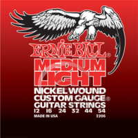 Ernie Ball Medium Light Electric Nickel Wound .012 - .054 w/ wound...