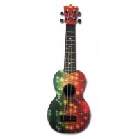 Audiana sopránové ukulele, barevné, styl POP