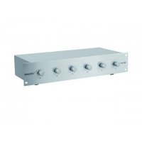 Omnitronic 6-ti zónový PA ovladač hlasitosti 10W mono, stříbrný