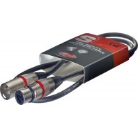Stagg SMC1 RD, mikrofonní kabel XLR/XLR, 1m, červené kroužky