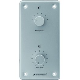 Omnitronic PA ovladač hlasitosti/volič programů 10W mono, stříbrný