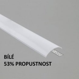 FK Plexi L30d KLIK bílé oblé pro FKU95, 2m