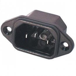 Noname Konektor síťový 230V/M do panelu IEC C14