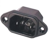 Noname Konektor síťový 230V/M do panelu IEC C14